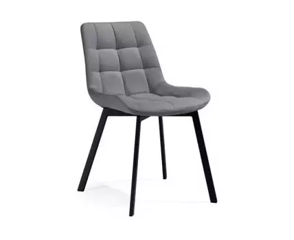 Стул на металлокаркасе Челси серый 02 / черный