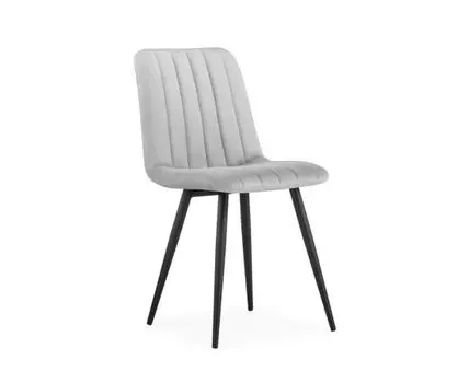 Стул на металлокаркасе Дани светло-серый / черный