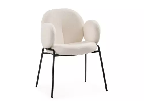 Стул на металлокаркасе Kalipso white / black