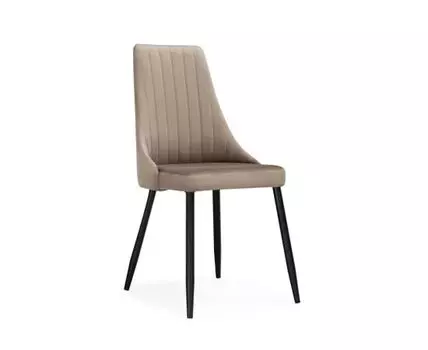 Стул на металлокаркасе Кора бежевый / черный