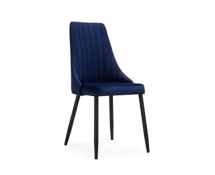 Стул на металлокаркасе Кора синий / черный