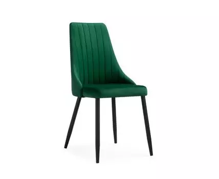 Стул на металлокаркасе Кора зеленый / черный