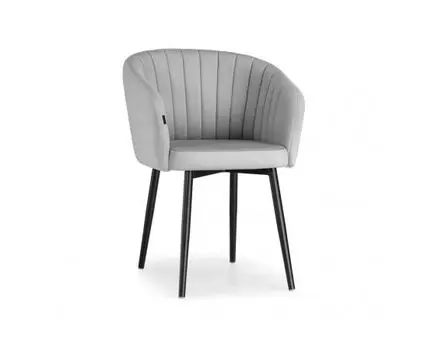 Стул на металлокаркасе Моншау velutto 52 / черный (Серый)