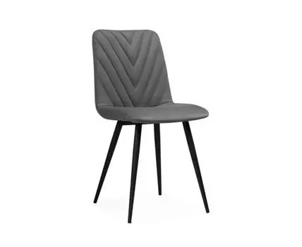 Стул на металлокаркасе Ральф темно-серый / черный