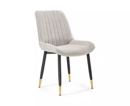 Стул на металлокаркасе Seda 1 latte / black / gold