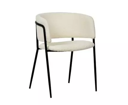 Стул Нэлли ткань букле белый