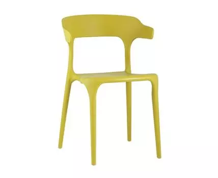 Стул Neo пластик горчичный