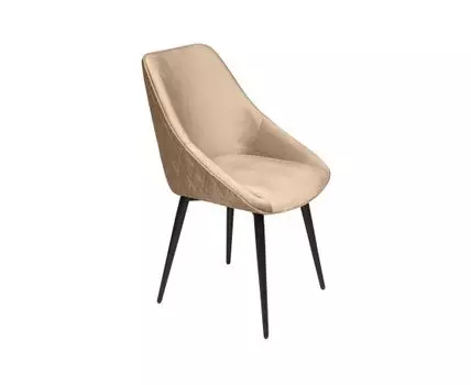 Стул Neo ромб, поворотный на 360 градусов, бархат бежевый 5 /опора конус