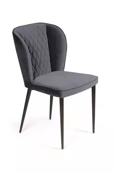 Стул Next, бархат серый 27