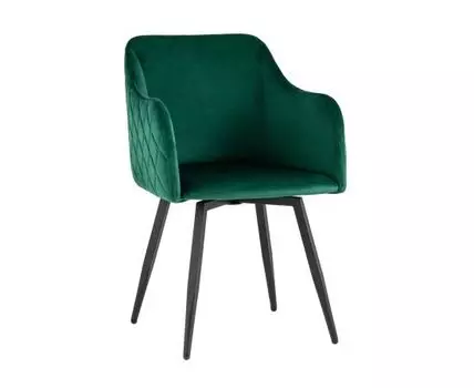 Стул Ника вращающийся велюр изумрудный