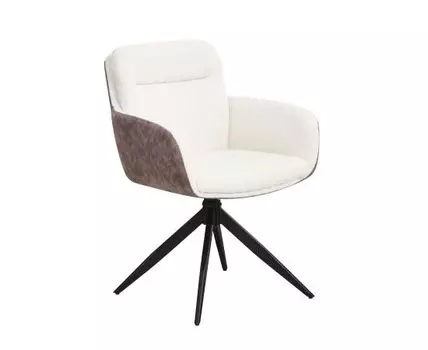 Стул обеденный Alba бежевый спинка экокожа