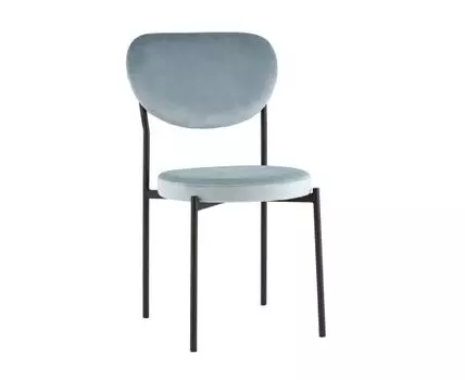 Стул обеденный Барбара велюр серо-голубой NC