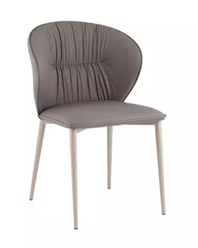 Стул обеденный Deia серая экокожа серые ножки