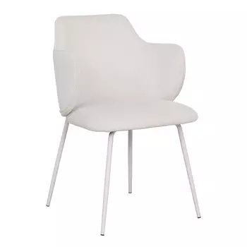 Стул обеденный Eira вельвет белый