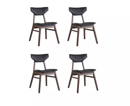 Стул обеденный TOR синий ПУ 4 шт.