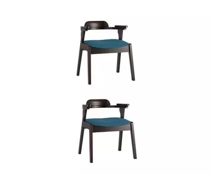 Стул обеденный VINCENT синий 2 шт.