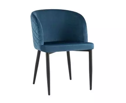 Стул Оскар велюр сине-зеленый