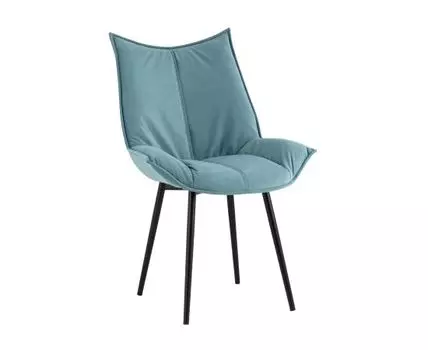 Стул Осло велюр пыльно-голубой