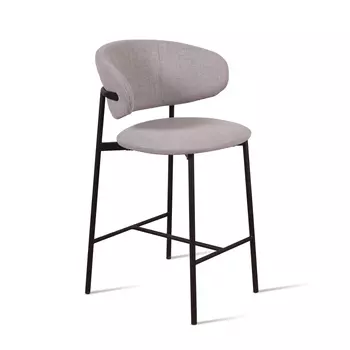 Стул полубарный Adele, рогожка welton 913, серый