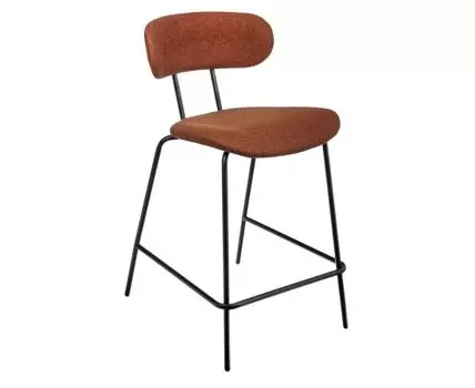 Стул полубарный Ant букле терракотовый