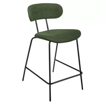 Стул полубарный Ant букле зеленый