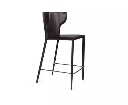 Стул полубарный Austin, кожа коричневый