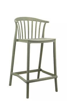 Стул полубарный Campo пластик зеленый
