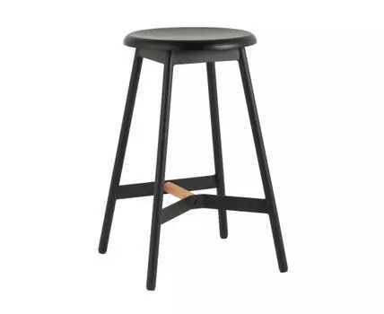 Стул полубарный Knobb черный
