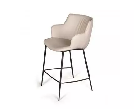 Стул полубарный Sofia, экокожа soft-touch, серый