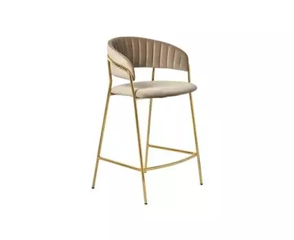 Стул полубарный Turin (бежевый, золотистый, 52)