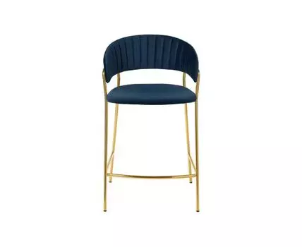 Стул полубарный Turin (темно-зеленый, золотистый, 52)