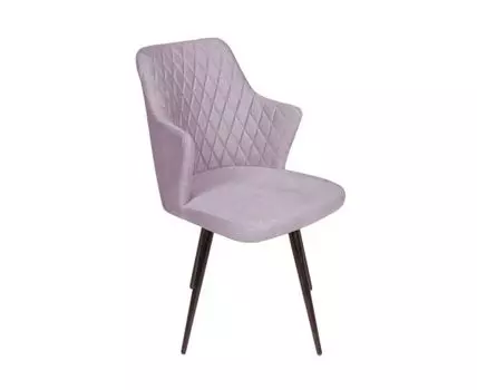 Стул поворотный на 360 градусов Hunt, бархат светло-серый 26 / чёрный конус