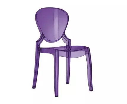 Стул прозрачный Queen (Фиолетовый, 48)