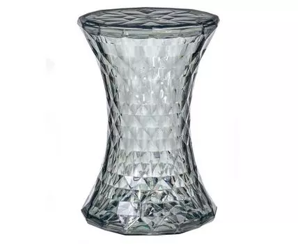 Стул-пуф Stone прозрачный серый