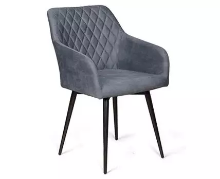 Стул Robert поворотный 360 градусов, замша apache темно серый