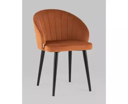 Стул с подлокотниками Брюссель велюр терракотовый