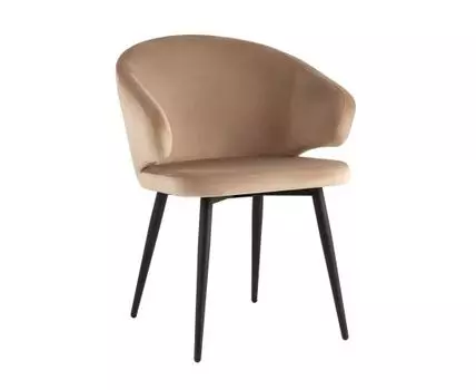 Стул с подлокотниками Codo велюр капучино