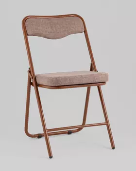 Стул складной Джонни рогожка капучино каркас капучино