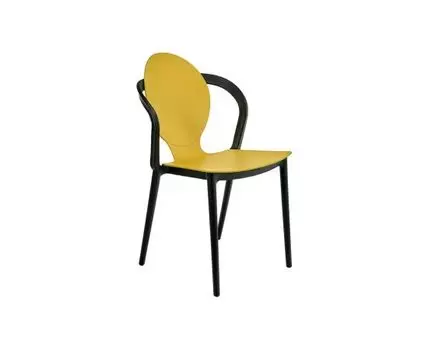 Стул SPOON (желтый, черный, 53,5)