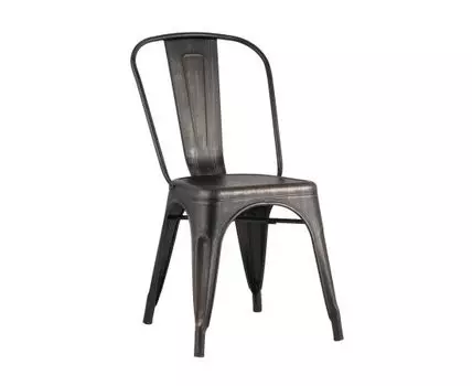 Стул TOLIX черный патина золото