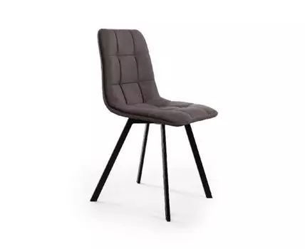 Стул UNO, бархат антрацит 14/ чёрный профиль