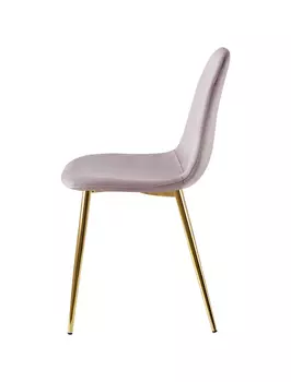 Стул Валенсия SN велюр розовый золотые ножки
