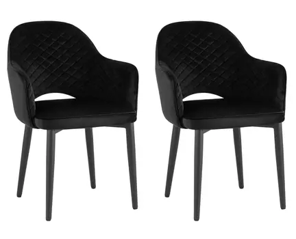 Стул Венера диамант NEW, велюр черный NP (набор 2 шт)