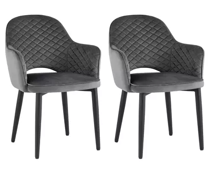 Стул Венера диамант NEW, велюр серый NP (набор 2 шт)