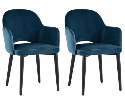 Стул Венера NEW, велюр сине-зеленый NP (набор 2шт)