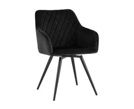 Стул вращающийся Дастин велюр черный