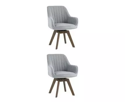 Стул вращающийся MANS серый 2 шт.