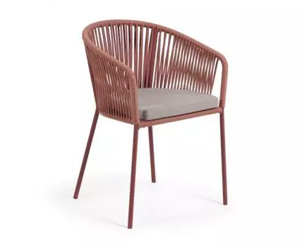 Стул Yanet из терракотовой веревки