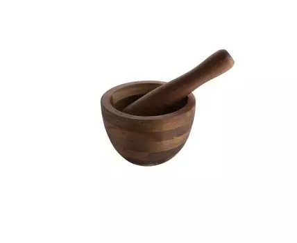 Ступка деревянная TAVOLONE, 12x8см (Бежевый)
