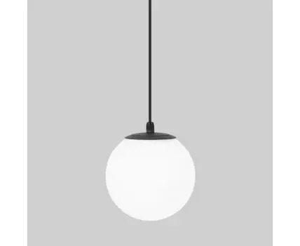Светильник садово-парковый со стеклянным плафоном Sfera H 35158/H черный